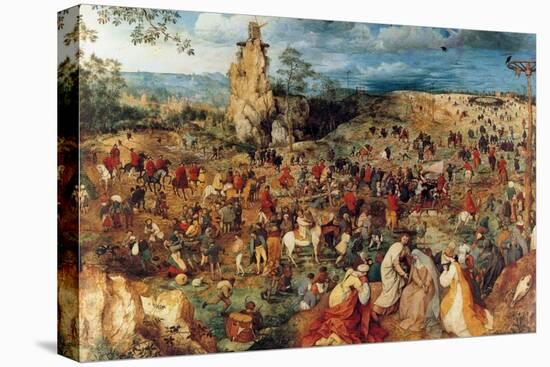 Procession to Cavalry - Complete-Pieter Breughel the Elder-Stretched Canvas