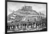 Procession to Hambach Castle on 27th May 1832-null-Framed Giclee Print