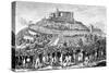 Procession to Hambach Castle on 27th May 1832-null-Stretched Canvas