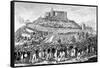 Procession to Hambach Castle on 27th May 1832-null-Framed Stretched Canvas