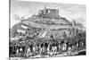 Procession to Hambach Castle on 27th May 1832-null-Stretched Canvas