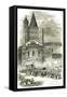 Procession to St. Martin's Cologne Köln 1846 Germany-null-Framed Stretched Canvas