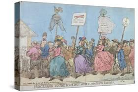 Procession to the Hustings after a Successful Canvass-James Gillray-Stretched Canvas