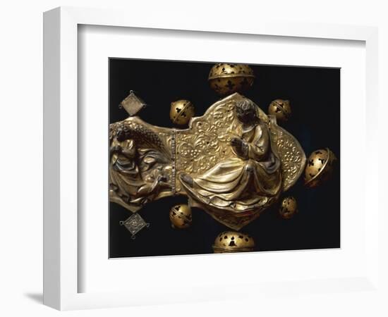 Processional Cross of Saint Maximus, in Silver, Enamel and Copper-null-Framed Giclee Print