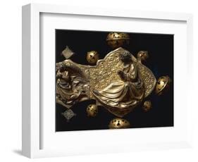 Processional Cross of Saint Maximus, in Silver, Enamel and Copper-null-Framed Giclee Print