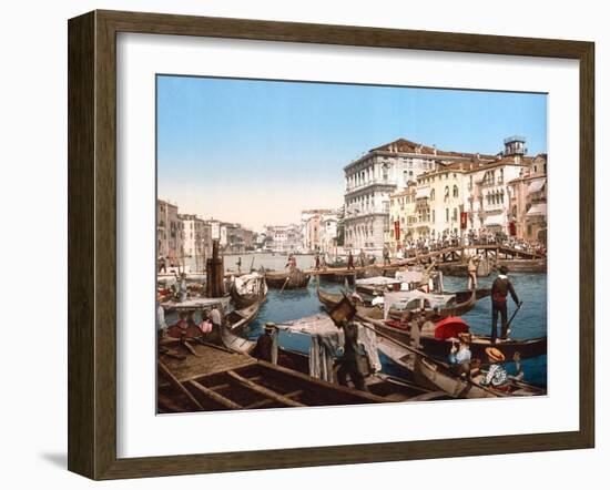 Processione Sul Canal Grande, Venice-null-Framed Giclee Print