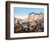 Processione Sul Canal Grande, Venice-null-Framed Premium Giclee Print