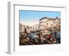 Processione Sul Canal Grande, Venice-null-Framed Premium Giclee Print