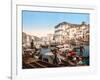 Processione Sul Canal Grande, Venice-null-Framed Giclee Print