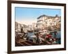 Processione Sul Canal Grande, Venice-null-Framed Giclee Print