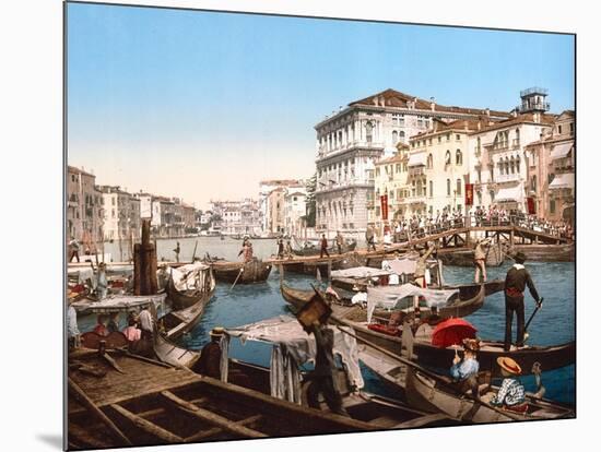 Processione Sul Canal Grande, Venice-null-Mounted Giclee Print