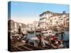 Processione Sul Canal Grande, Venice-null-Stretched Canvas