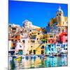 Procida Island Naples - Italy-null-Mounted Premium Giclee Print