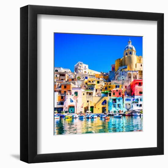 Procida Island Naples - Italy-null-Framed Art Print