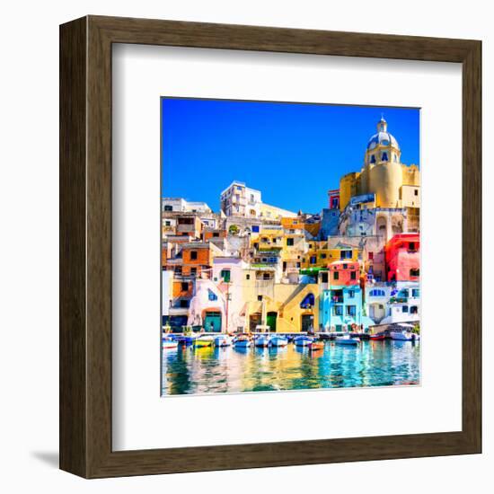 Procida Island Naples - Italy-null-Framed Art Print