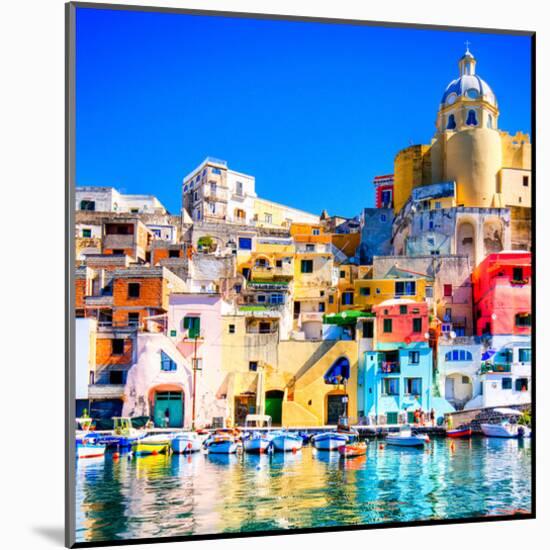 Procida Island Naples - Italy-null-Mounted Art Print