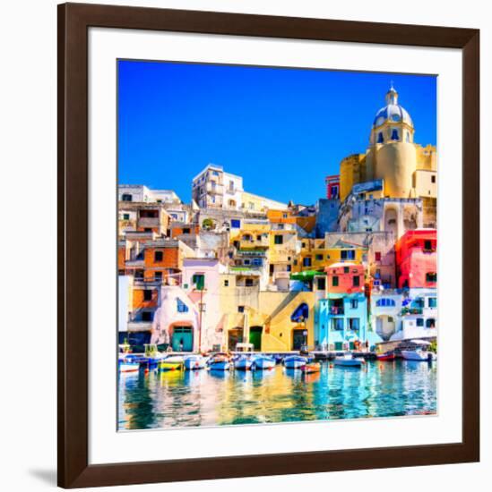 Procida Island Naples - Italy-null-Framed Art Print