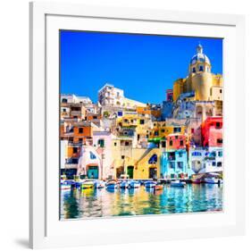 Procida Island Naples - Italy-null-Framed Art Print