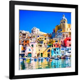 Procida Island Naples - Italy-null-Framed Art Print