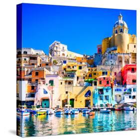 Procida Island Naples - Italy-null-Stretched Canvas