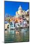 Procida, La Corricella Harbour. Campania, Italy.-Francesco Riccardo Iacomino-Mounted Photographic Print