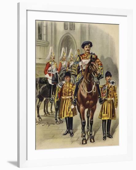 Proclaiming George V King of England, 1910-Henry Payne-Framed Giclee Print