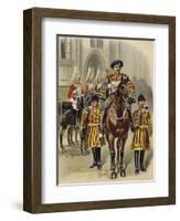 Proclaiming George V King of England, 1910-Henry Payne-Framed Giclee Print