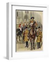 Proclaiming George V King of England, 1910-Henry Payne-Framed Giclee Print