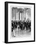 Proclaiming Kaiser Wilhelm I as First German Emperor, Versailles, 1871-R Taylor-Framed Giclee Print