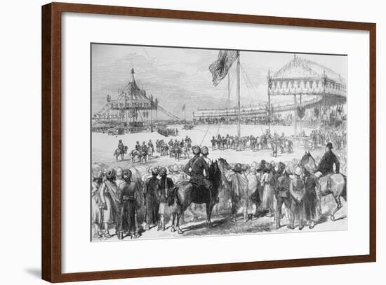 Proclamation Ceremonies for Queen Victoria-null-Framed Giclee Print