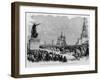 Proclamation in the Place Krasnaia, Moscow, of the Intended Coronation of the Emporer. Cathedral Of-null-Framed Giclee Print