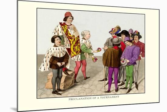 Proclamation of a Tournament-H. Shaw-Mounted Art Print