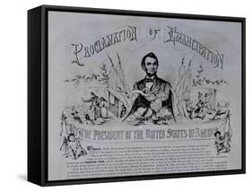 Proclamation of Emancipation by Abraham Lincoln, 22nd September 1862-null-Framed Stretched Canvas