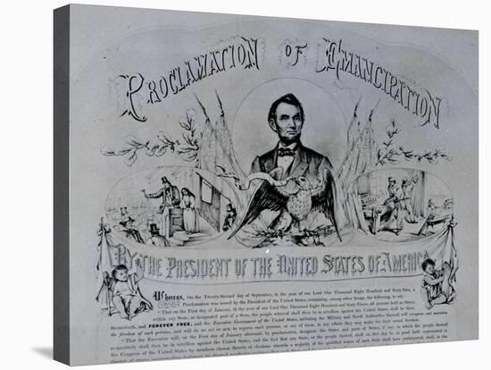 Proclamation of Emancipation by Abraham Lincoln, 22nd September 1862-null-Stretched Canvas