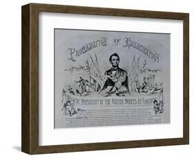 Proclamation of Emancipation by Abraham Lincoln, 22nd September 1862-null-Framed Giclee Print