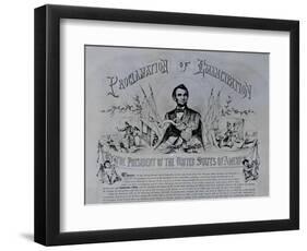 Proclamation of Emancipation by Abraham Lincoln, 22nd September 1862-null-Framed Giclee Print