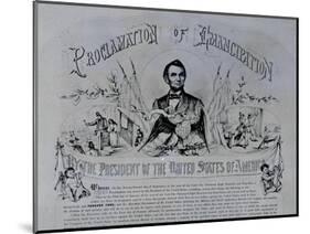 Proclamation of Emancipation by Abraham Lincoln, 22nd September 1862-null-Mounted Giclee Print