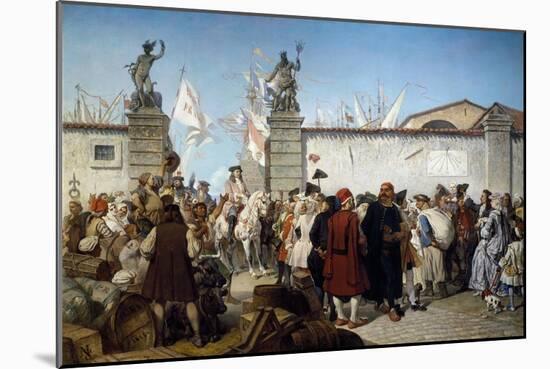 Proclamation of Free Port of Trieste, 1719-Cesare Dell'acqua-Mounted Giclee Print