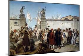 Proclamation of Free Port of Trieste, 1719-Cesare Dell'acqua-Mounted Giclee Print