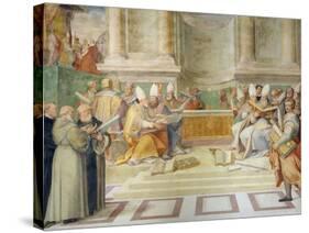 Proclamation of the Council of Trent in 1546 to Reform the Christian Discipline-Taddeo and Federico Zuccaro-Stretched Canvas