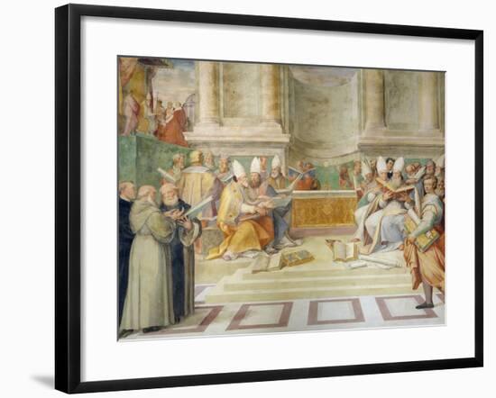 Proclamation of the Council of Trent in 1546 to Reform the Christian Discipline-Taddeo and Federico Zuccaro-Framed Giclee Print