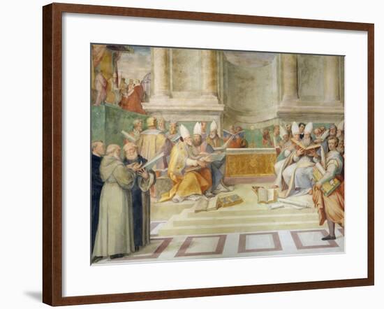 Proclamation of the Council of Trent in 1546 to Reform the Christian Discipline-Taddeo and Federico Zuccaro-Framed Giclee Print