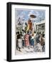 Proclamation of the New King of Dahomey, 1894-Oswaldo Tofani-Framed Giclee Print