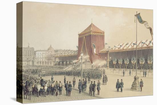Proclamation of the Republic, 12th November 1848-Jules Gaildrau-Stretched Canvas
