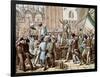 Proclamation of the Venitian Republic in March 1848-null-Framed Giclee Print