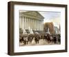 Proclamation of Third Republic in Paris, September 4, 1870, France-null-Framed Giclee Print