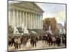 Proclamation of Third Republic in Paris, September 4, 1870, France-null-Mounted Giclee Print