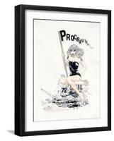 ProcrastiNATION-Mydeadpony-Framed Art Print