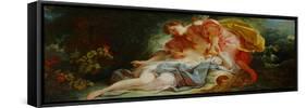 Procris and Cephalos-Jean-Honoré Fragonard-Framed Stretched Canvas