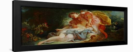 Procris and Cephalos-Jean-Honoré Fragonard-Framed Giclee Print